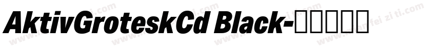 AktivGroteskCd Black字体转换
